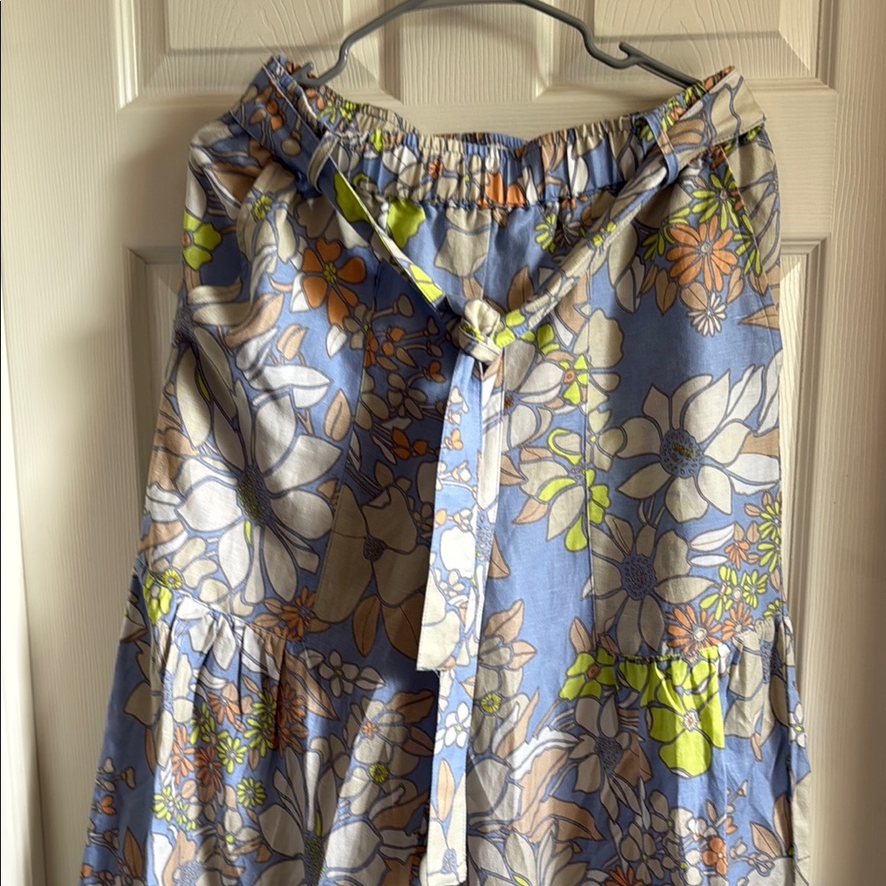 Floral Blue and Green Women's pants